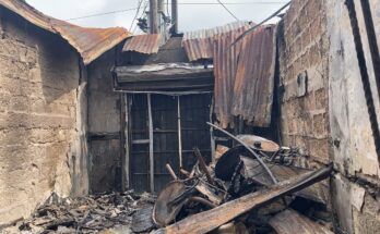 Shop owners whose businesses were destroyed in a fire outbreak